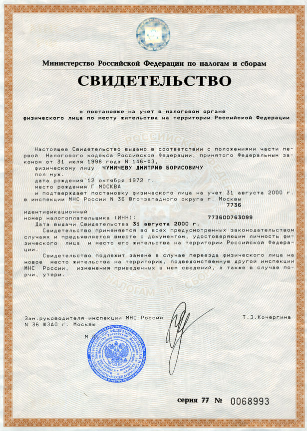 Как сделать инн в кирове 632 Как сделать инн в кирове 88